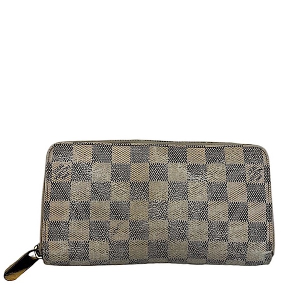 LOUIS VUITTON DAMIER AZUR ZIP AROUND WALLET